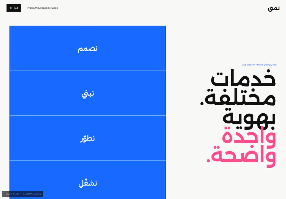 معاينة فعلية لقالب نمق